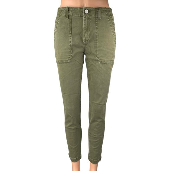 GAP Women's Olive Green Mid Rise Skinny Leg Ankle Boyfriend Jeans Pants Size 4 - Picture 1 of 6